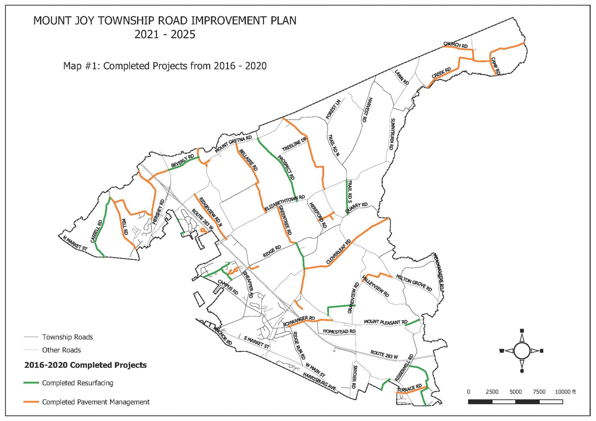 Township Roads Mount Joy Township